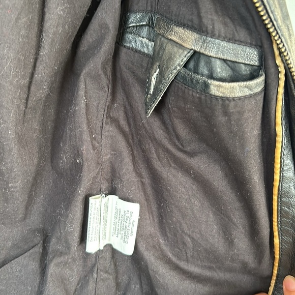 Tom Tailor Leather Bomber Jacket - Picture 6 of 9